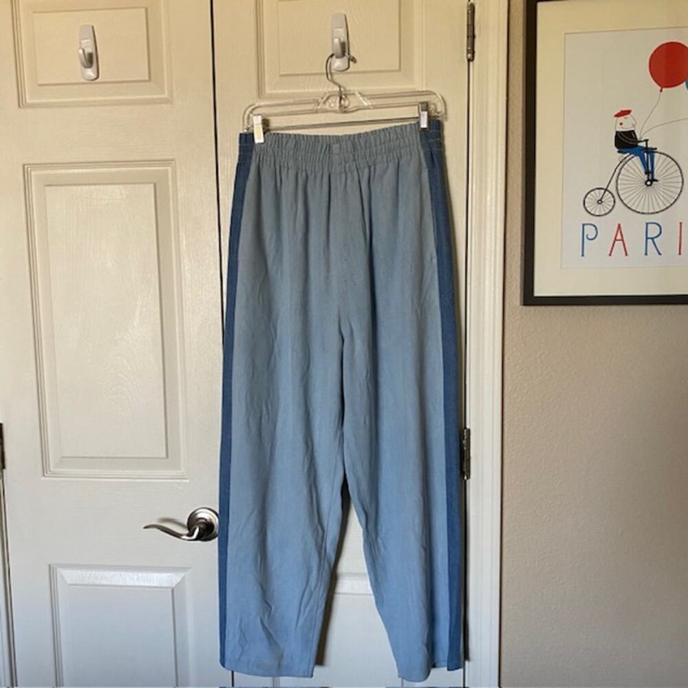 Seven 7 for All Mankind Pull-On‎ Side Stripe Pants Pockets Baggy Women Large NWT